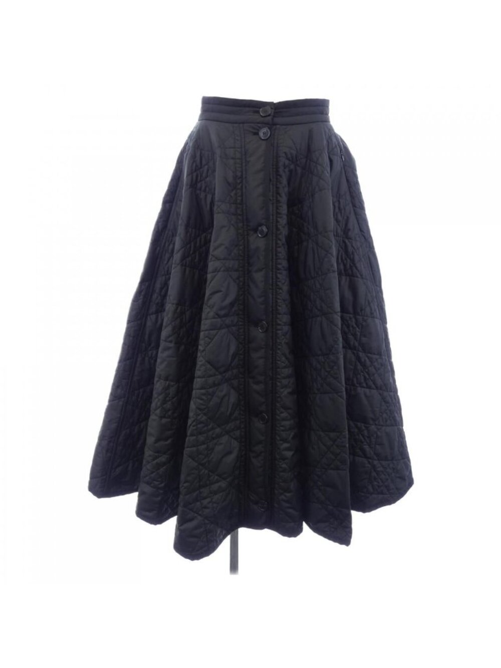Dior Macro Cannage Quilted Midi Skirt